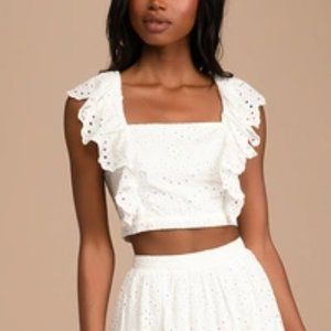 White Crop Top